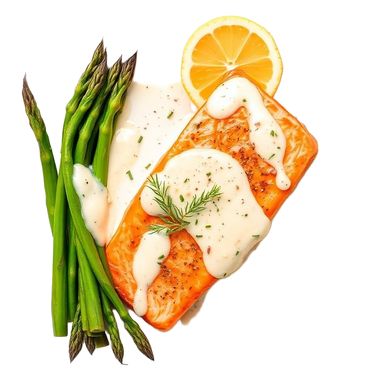 Salmón en Salsa de Almendras